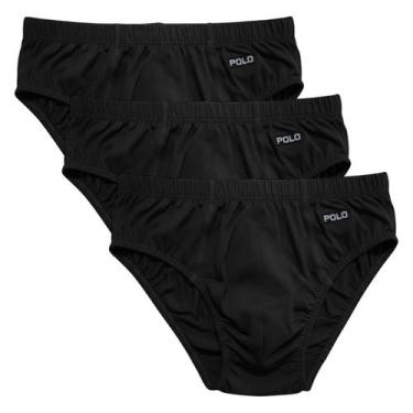 Imagem de Kit 3 Cuecas Slip Polo Star 100 Algodão Penteado Ultra Conforto Adulto
