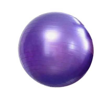 Imagem de Bola de ioga fosca de PVC espessa, 55 cm, 65 cm, 75 cm, bola de ioga, bola de fitness, equipamento esportivo, equilíbrio de exercício, multifuncional (roxo, 65 cm)