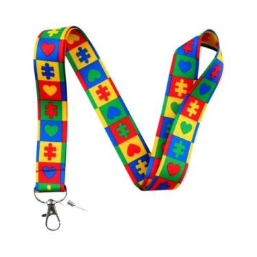 Imagem de Cordão De Pescoço Arco-Íris Para Chaveiro, Porta-Crachá, Acessórios Pa
