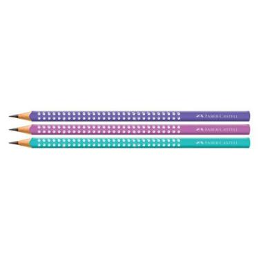 Imagem de Lápis Preto Eco Lápis Faber Castell Sparkle Lilás N2 - Faber-Castell