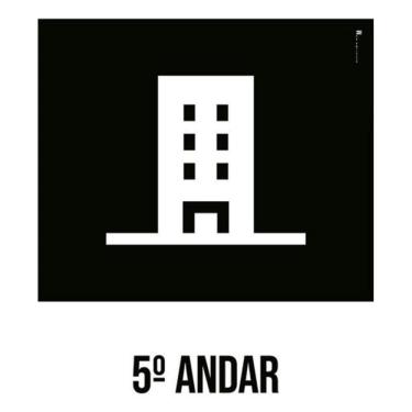 Imagem de Kit 3 Placas Desenho - 5 Andar