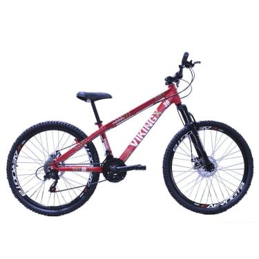 Imagem de Bicicleta Viking X Tuff 25/30 Aro 26 Freio A Disco 21 V Cambios Importados Vermelho