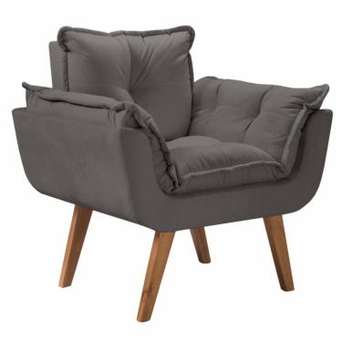 Imagem de Poltrona Opalla 1 Lugar Base Palito Cinza