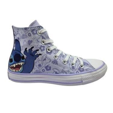Imagem de Tênis Converse All Star Chuck Taylor X Disney Stitch HI Unissex - Lilás 33-Feminino