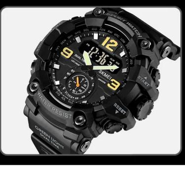 Imagem de Relógio Masculino Cronômetro Skmei Casual Resistênte à água 1637 Preto