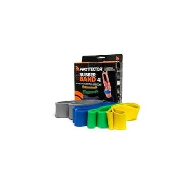 Imagem de Kit de Faixas Elásticas Rubber Band 4 Tensões - Prottector