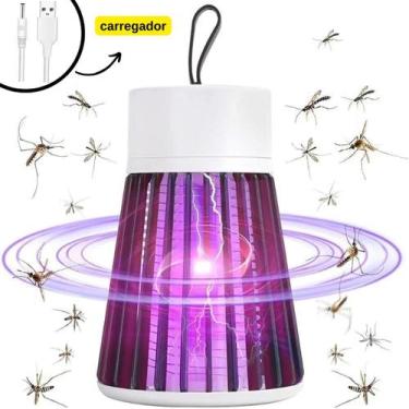 Imagem de luminaria eletrica mata mosquito dengue repelente externo e interno ar