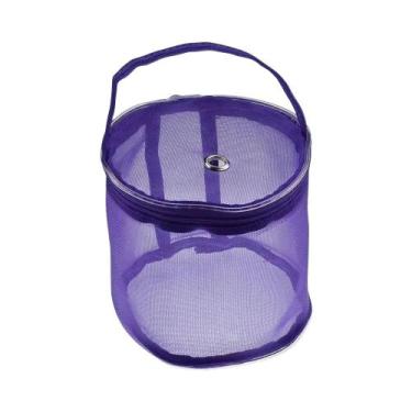 Imagem de Bolsa De Armazenamento Portátil Em Malha Oca Para Tricô, Crochê, Lã E 