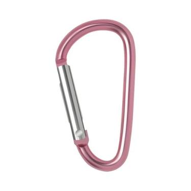 Imagem de Mosquetão De Alumínio Com Argola Em D E Gancho De Engate Rápido, 50/10