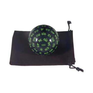 Imagem de Conjunto De Dados Poliédricos De 100 Lados, Acrílico D100 Com Bolsa Pa
