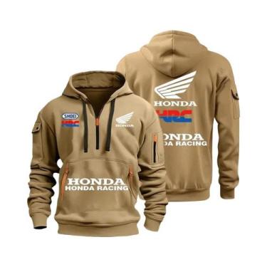 Imagem de Hoodie Masculino De Outono E Inverno Com Múltiplos Bolsos E Zíper, Rou