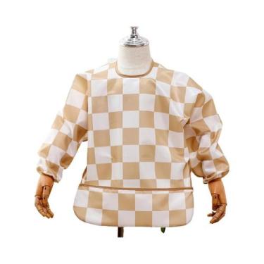 Imagem de Babador De Manga Longa Impermeável De Poliéster Para Bebês E Crianças 