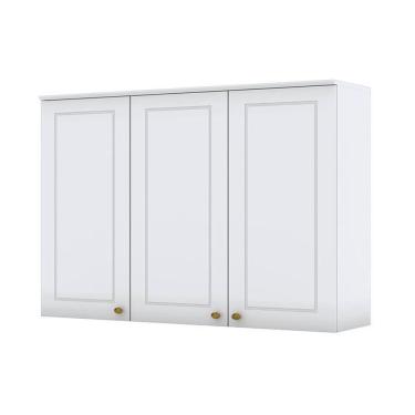 Imagem de Armário Aéreo 3 Portas 120 Cm Americana Branco Hp – Henn