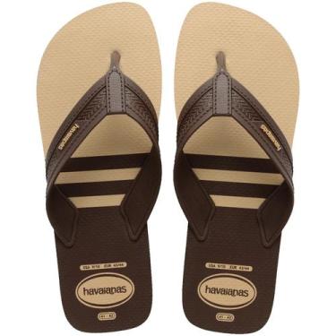 Imagem de Chinelo havaianas city basic, Dourado, Cafe, 43