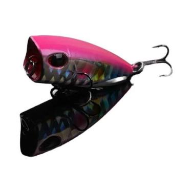 Imagem de Isca Flutuante Mini Popper De 40mm E 3.5g Para Pesca De Truta E Bass E
