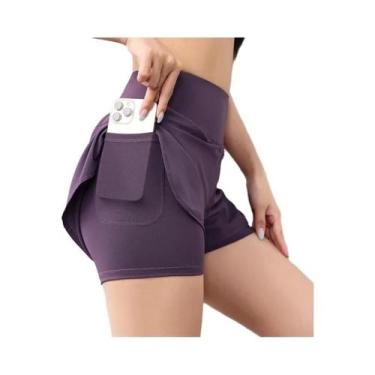 Imagem de Shorts Femininos De Corrida De Secagem Rápida Com Cintura Elástica E B