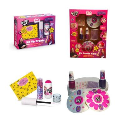Imagem de Kit Tô Pronta Emilly Vick E Katlen Dos Rosa +Kit Studio Nails Emily Vi