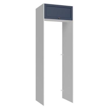 Imagem de Porta-geladeira 73 Cm 1 Porta Basculante Branco/azul Vik Madesa Branco