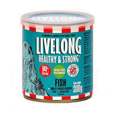 Imagem de Livelong Alimento Completo Natural Ração Úmida Sabor Peixe 300g Para Cães