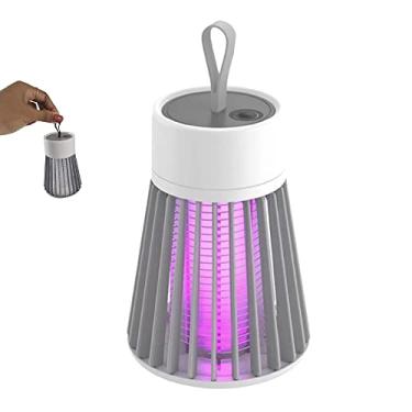 Imagem de Luminaria Mata Mosquito Armadilha Eletrica Repelente Choque Lampada Luz Ultravioleta LED Luz UV USB Dengue Pernilongo Inseto