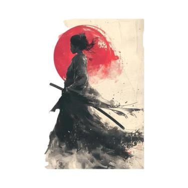 Imagem de Pôster De Arte Paisagística Japonesa Samurai Geisha Bonsai Torii Gate 