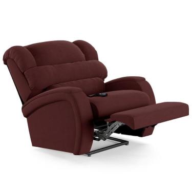 Imagem de Poltrona Do Papai Reclinável Kalie Controle Power Elétrico Fh9 Veludo Vinho - Mpozenato