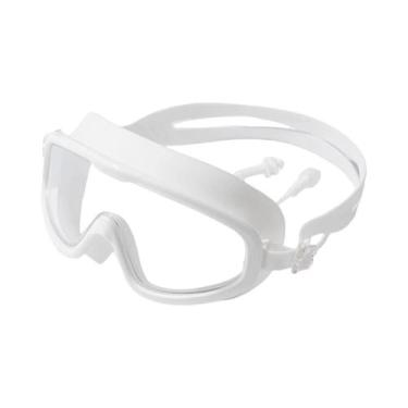 Imagem de Óculos De Natação À Prova d'Água Anti-UV Com Lente Grande E Silicone P