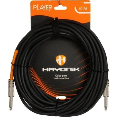 Imagem de Cabo Para Instrumento Hayonik Player P10 X P10 10m Preto