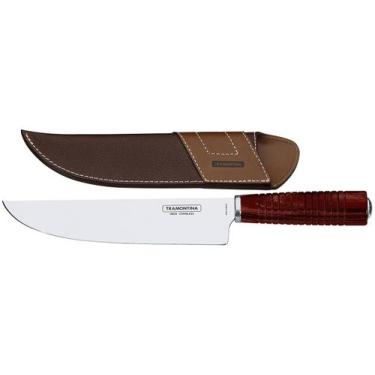 Imagem de Faca para Churrasco Tramontina 21141178 com Bainha 8" Vermelha