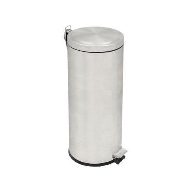 Imagem de Lixeira Plus em Aço Inox com Pedal Acabamento Scotch Brite Balde Inter