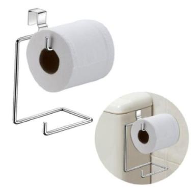 Imagem de Suporte Duplo Porta Papel Higienico Caixa Acoplada Privada - Saz