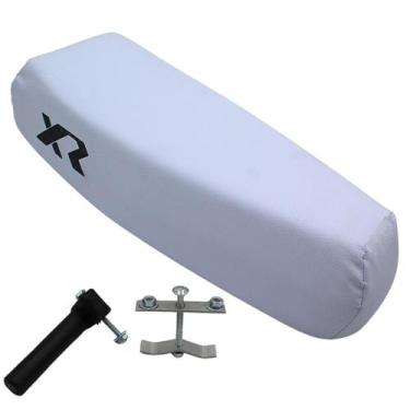 Imagem de Banco De Mobilete Bikelete Caloi Xr + Presilhas, Branco