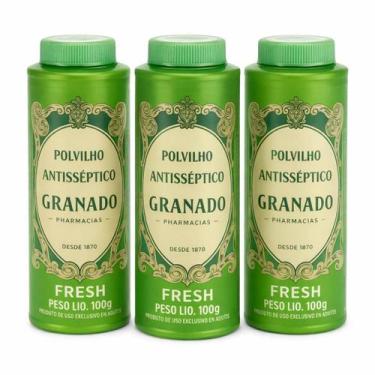 Imagem de Kit 3 Polvilho Talco para os Pés Granado Fresh 100g