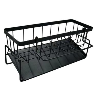 Imagem de Cesto Organizador Multiuso para Prateleira e Bancada em Metal Resistente Compacto para...