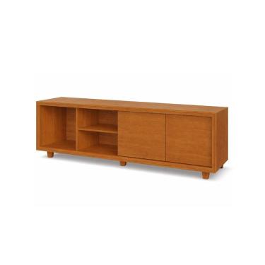 Imagem de Rack Para TV 85`` Delux 2 Portas Gaveta Interna Pés em Madeira Maciça