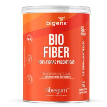 Imagem de Bio Fiber Fibras Probióticas Fibregum Bigens Neutro 210g, Sem Sabor