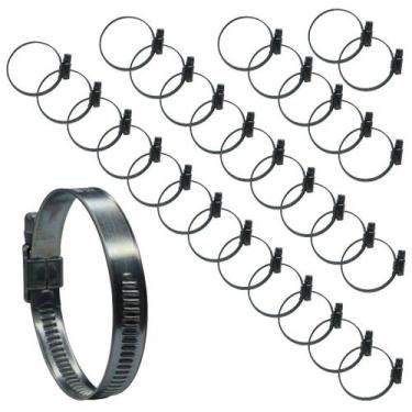 Imagem de KIT 30 Abraçadeira 38X51mm rosca sem fim para tubo cilíndrico - Lumafl
