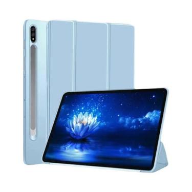 Imagem de Capa De Silicone PU Inteligente Para Samsung Galaxy Tab S10 FE S9 S8 S