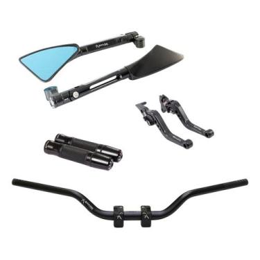 Imagem de Manete Manopla Retrovisor Guidão Titan Fan Start Cargo Lona - Stark Ra