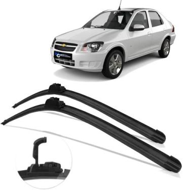 Imagem de Par Dianteiro Palhetas Limpador de Parabrisa Gm Prisma 2007 2008 À 201