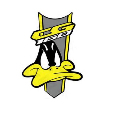 Imagem de Adesivo Tanque Moto Grau 59d 244 Nato Coelho Pato Decorativo - Tonstor