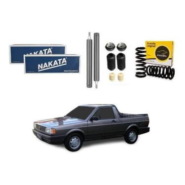 Imagem de Kit Amortecedor Mola Dianteira Saveiro 1.6 1.8 1991 A 1994 - Nakata