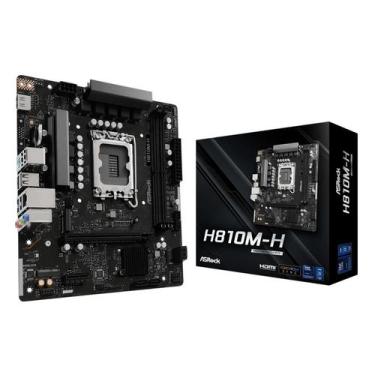 Imagem de Placa mãe asrock h810mh, intel lga 1851, matx, ddr5