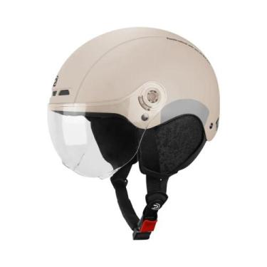 Imagem de Capacete De Ciclismo Adulto Com Lentes De Óculos De Proteção, Proteção