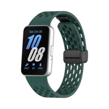 Imagem de Pulseira De Substituição Para Relógio Samsung Galaxy Fit 3, Em Silicon