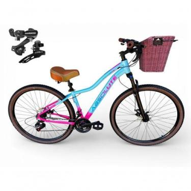 Imagem de Bicicleta Hera Retrô Vintage Feminina Urbana Aro 29 em Alumínio 21 Mar