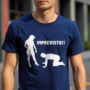 Imagem de Camisa Dia Dos Namorados Frase Divertida Imprevisto Algodao Urbano Cas