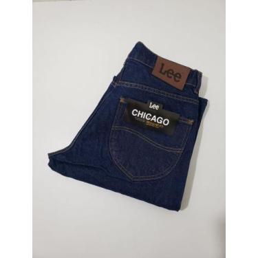 Imagem de Calça jeans lee linha 14 onça 14 oz 100% algodão azul índigo, 40