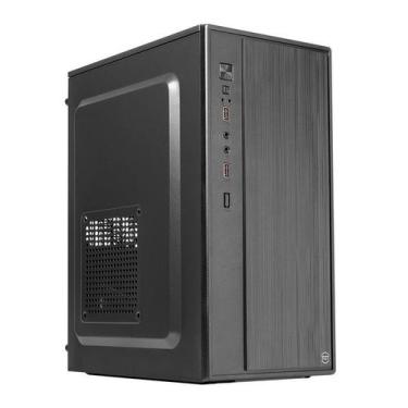 Imagem de Gabinete TGT T100 S/Fan S/Fonte Mini Tower Preto - TGT-T100-BK