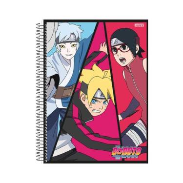 Imagem de Caderno Boruto Universitário 1M Espiral Capa Dura 80 Folhas - Animativ